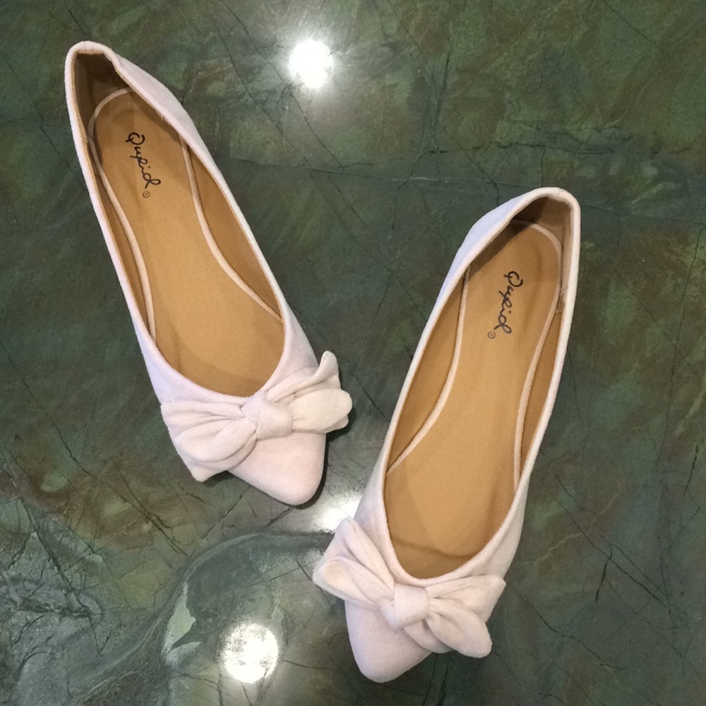 NIB Blush Bow Flats